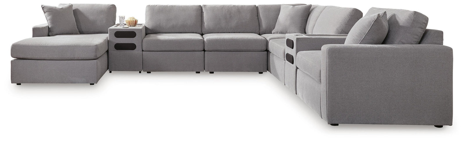 Modmax 8-Piece Sectional with Storage Chaise and Audio Consoles (92104-SI)