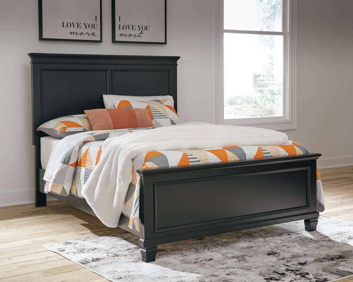 Lanolee Panel Bed, Dresser and Mirror - Black  (B687-SI) - Image 13