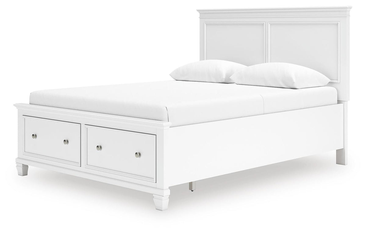 Fortman Panel Storage Bed - White  (B680-SI) - Image 5