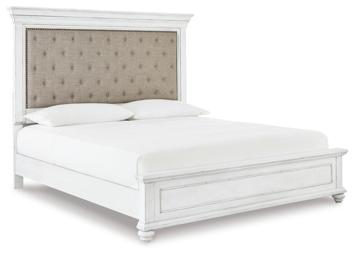 Kanwyn Upholstered Panel Bed, Dresser and Mirror (B777-SI) - Image 5