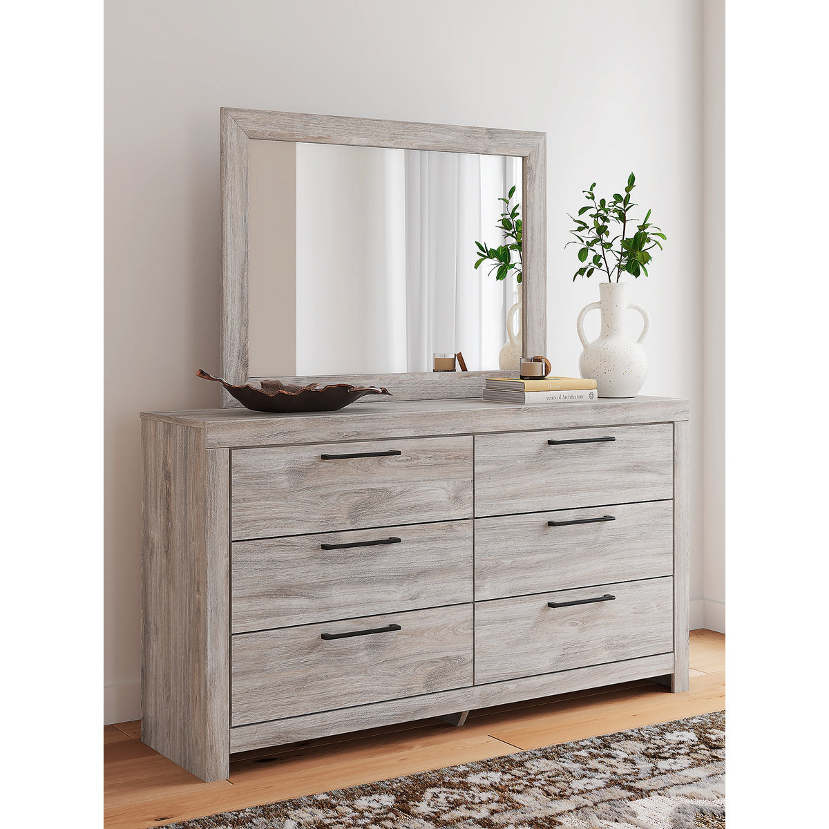 Broachmyn Queen Panel Bed, Dresser and Mirror (PCB1120-SI) - Image 17
