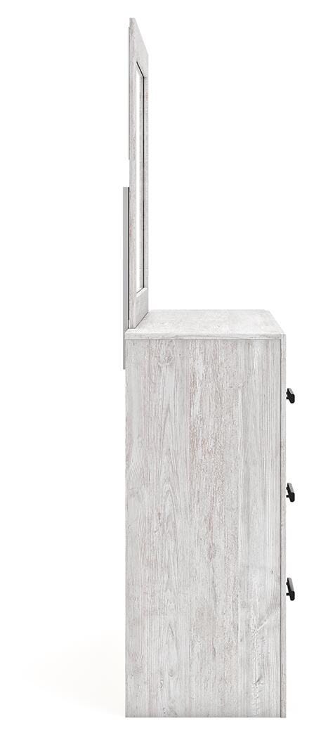 Cayboni Panel Bed, Dresser, Mirror, Chest and 2 Nightstands - Whitewash  (B3788-SI) - Image 5
