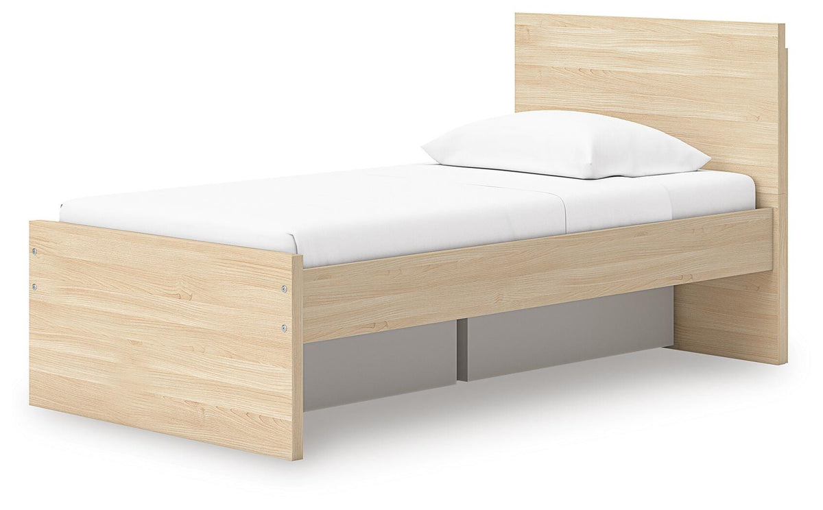 Onita Panel Platform Bed with 1 Side Storage (Youth) - Natural  (EB9632-SI) - Image 5