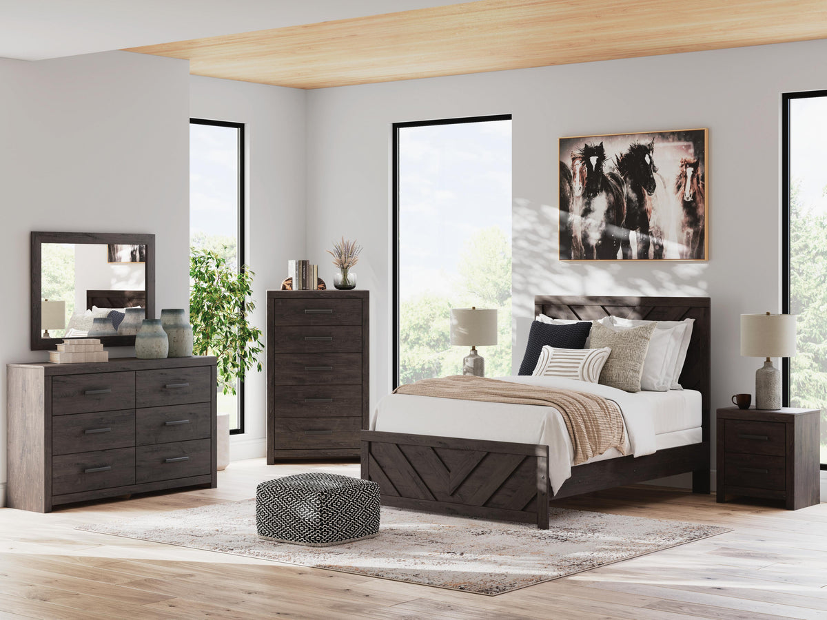 Prendonea Panel Bed (Youth) - Charcoal  (B3789-SI) - Image 10