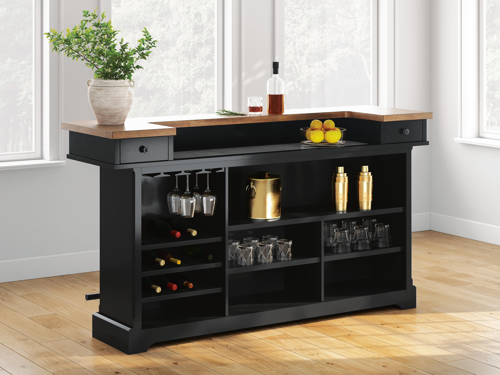 Wildenauer Bar Table and 2 Barstools (D634-SI) - Image 14