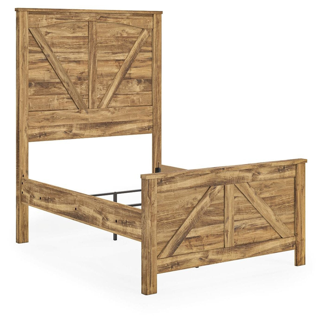 Maystonna Queen Crossbuck Panel Bed (PCB1580-SI) - Image 3