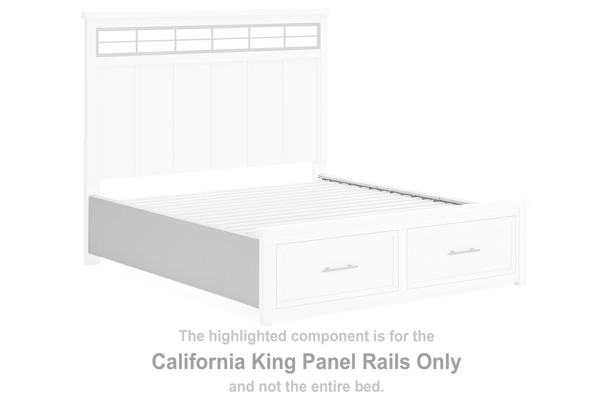 Ashbryn Panel Rails - White/Natural  (B844-SI)