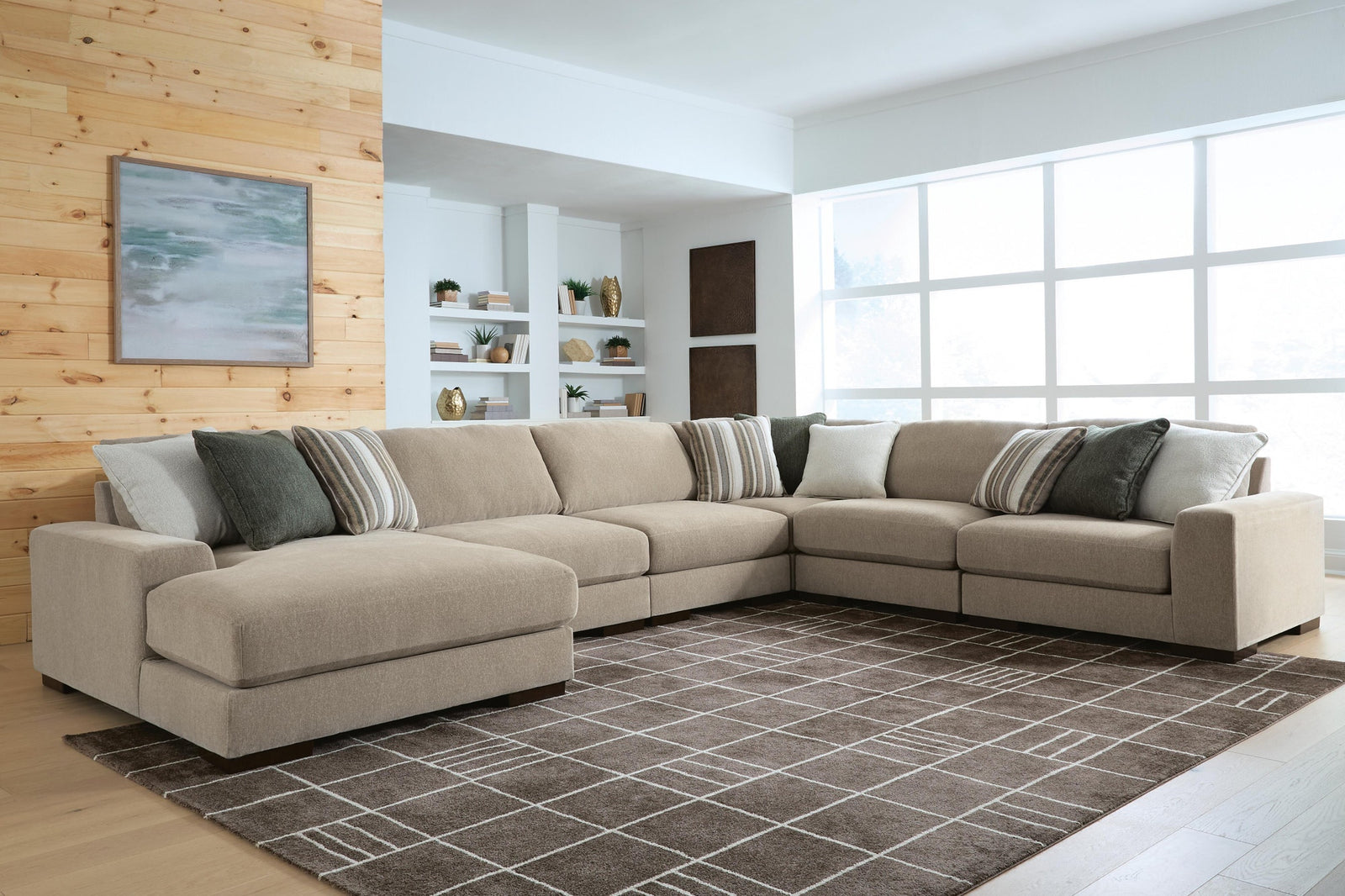 Linenhause 6-Piece Sectional with Chaise (31803-SI) - Image 2