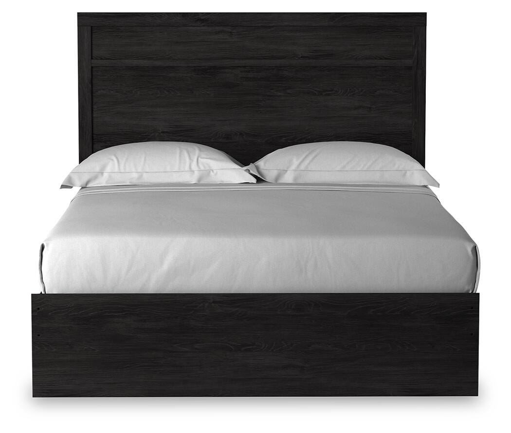 Belachime Panel Bed - Charcoal  (B2589-SI) - Image 3