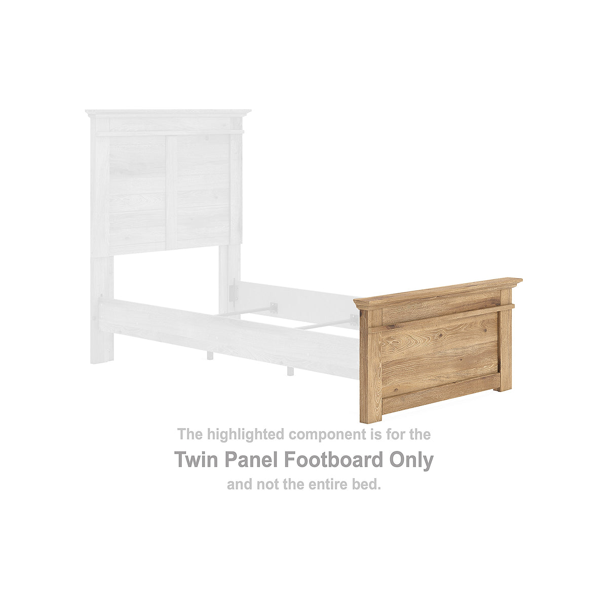 Makidern Twin Panel Footboard (PCB1170-SI)