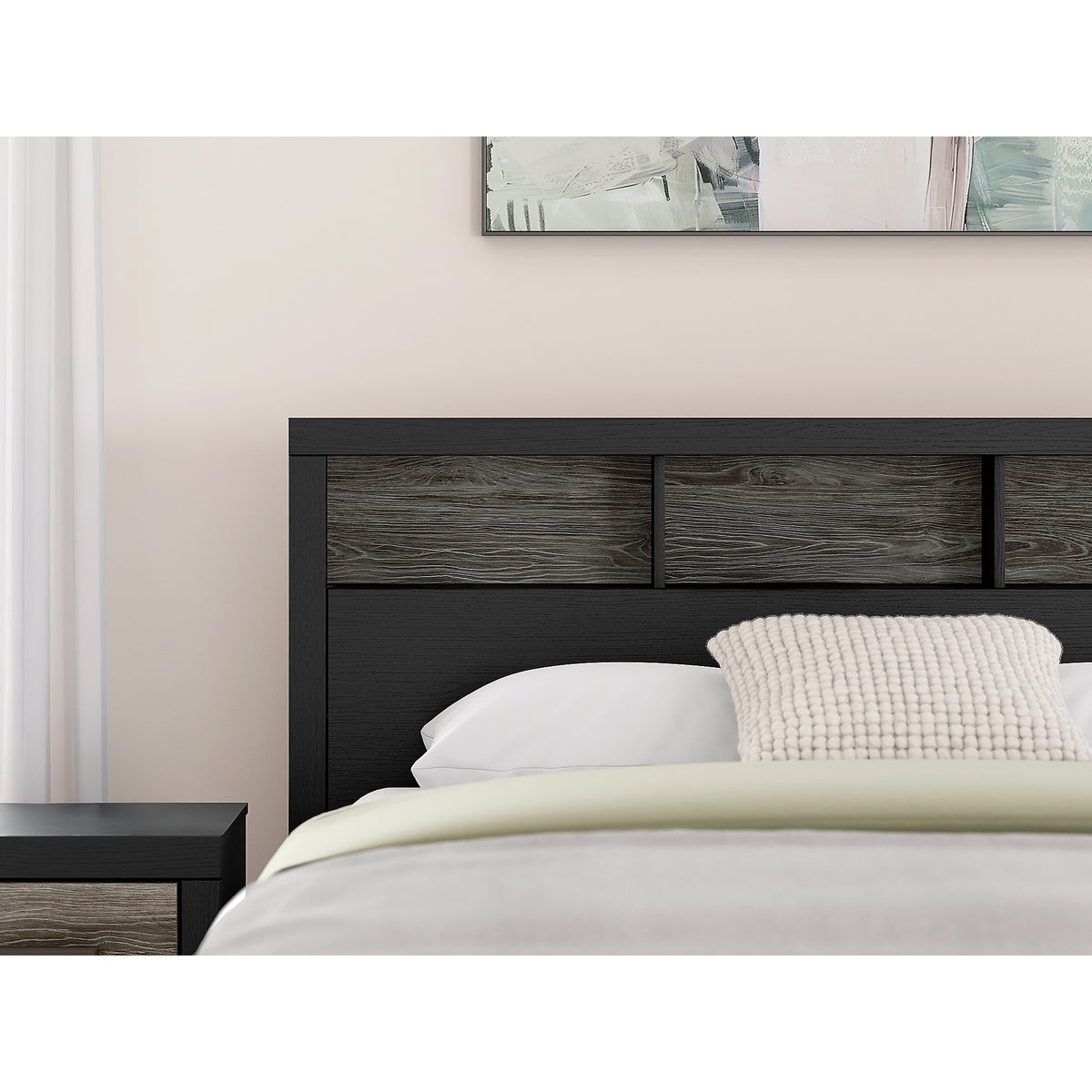 Broachmyn Queen Bookcase Panel Bed (PCB1118-SI) - Image 11