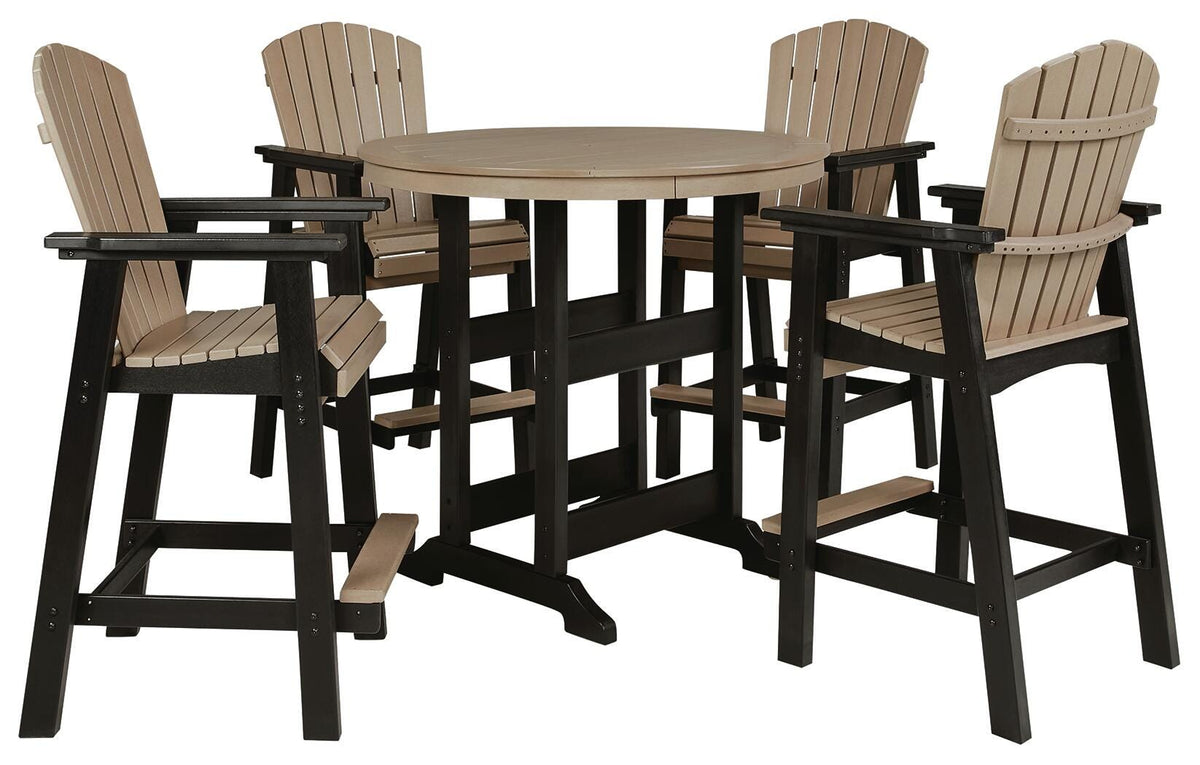Fairen Trail Outdoor Counter Height Dining Table with 2 Barstools (P211-SI) - Image 2