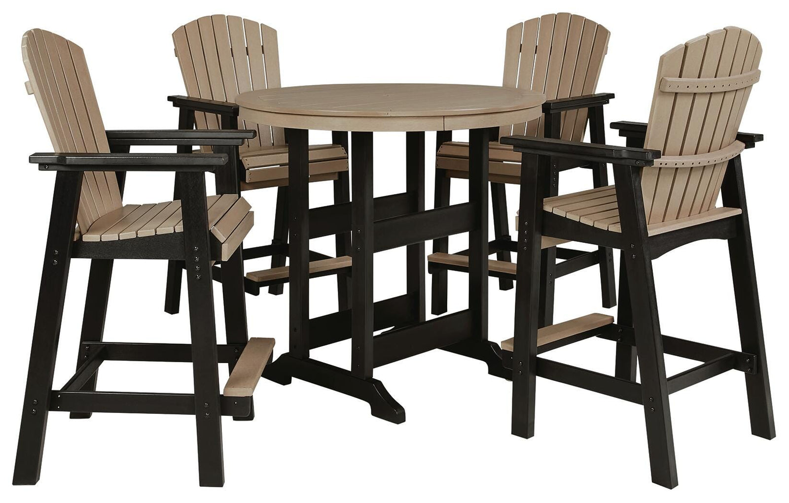 Fairen Trail Outdoor Counter Height Dining Table with 2 Barstools (P211-SI) - Image 2