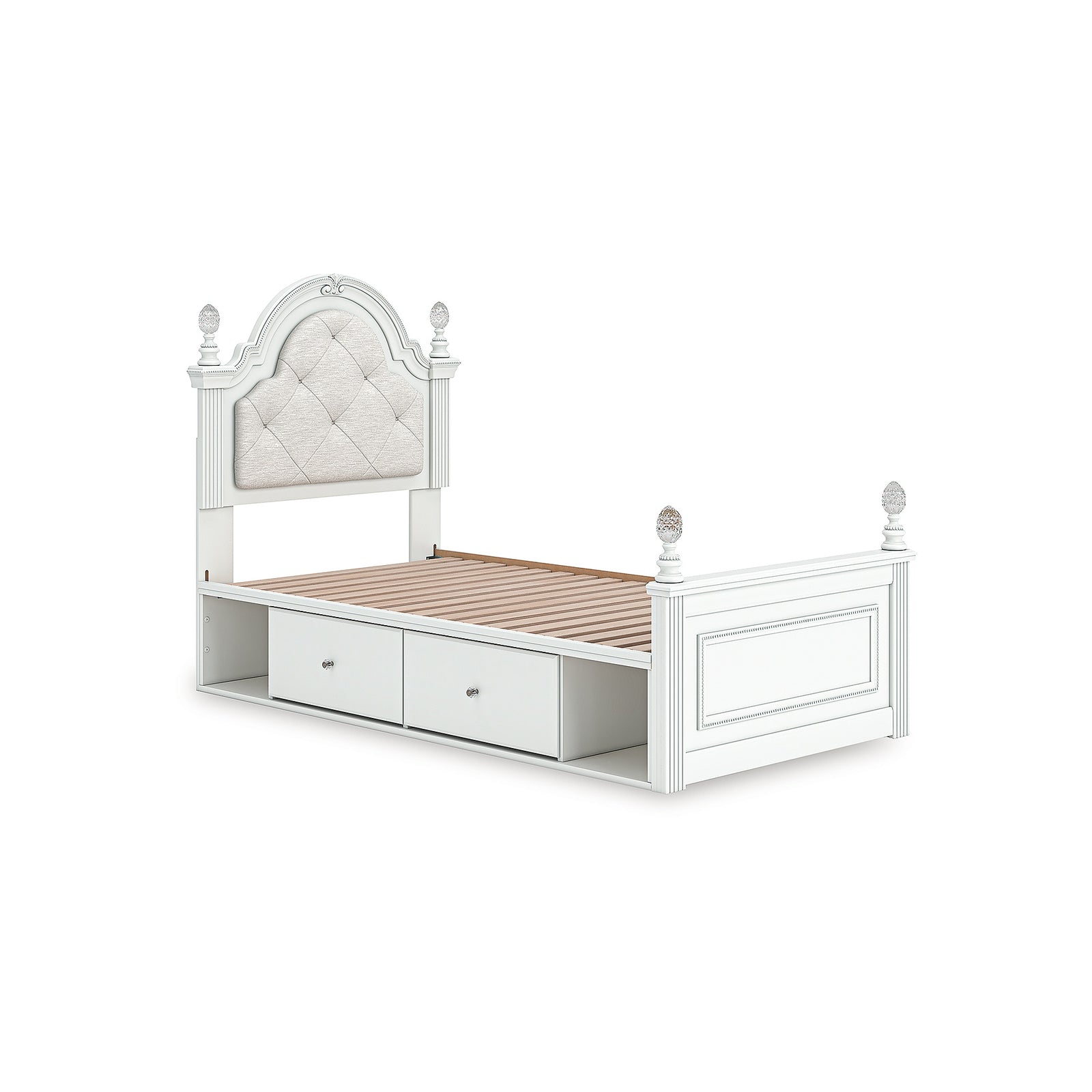 Kozlani Twin Upholstered Panel Storage Bed (PCB1819-SI) - Image 3