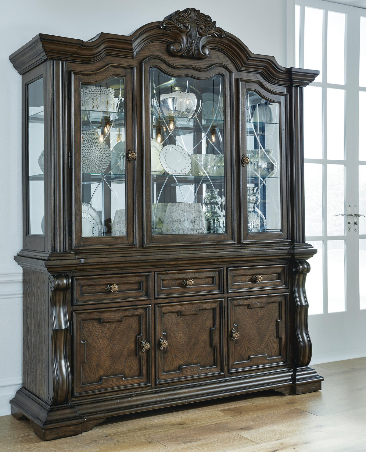 Maylee Dining Buffet and Hutch (D947-SI) - Image 5
