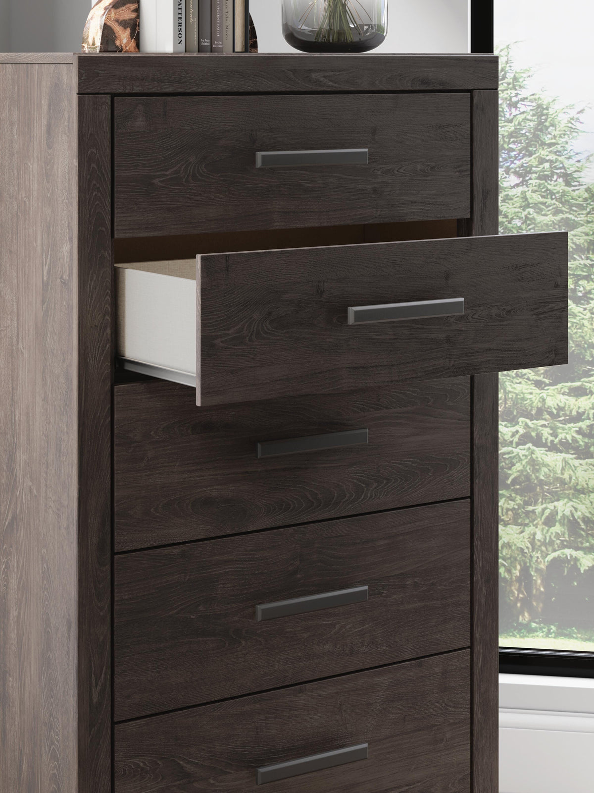 Prendonea Chest of Drawers - Charcoal  (B3789-SI) - Image 10