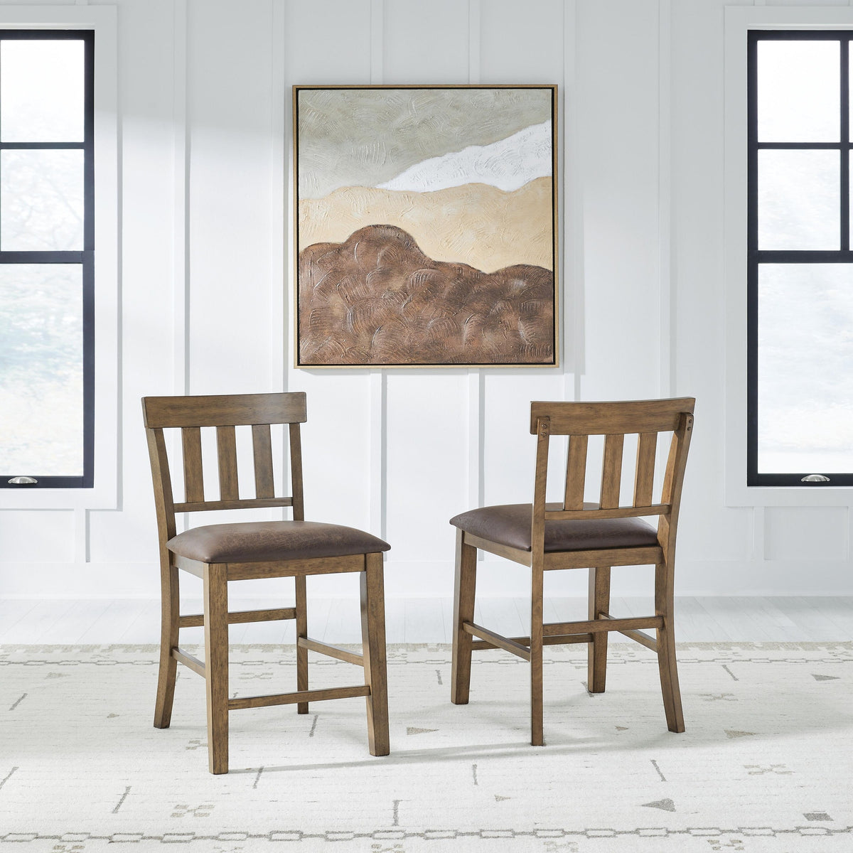Urbinforte Counter Height Barstool (Set of 2) (PCD592-SI) - Image 6