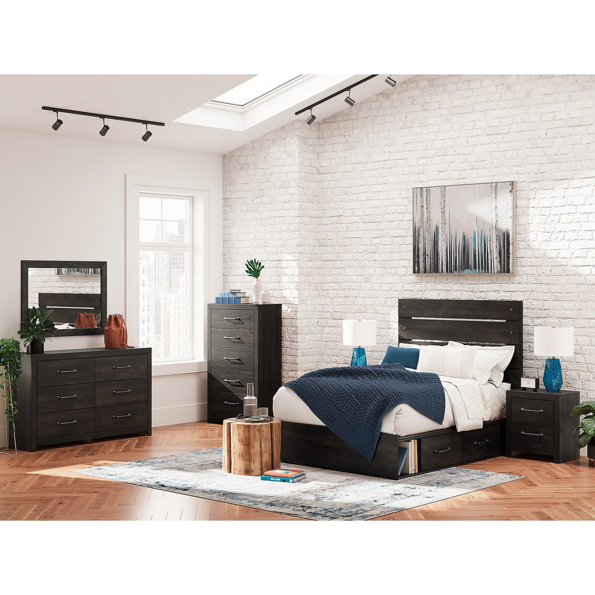 Hollivern Full Panel Storage Bed (PCB2108-SI) - Image 11