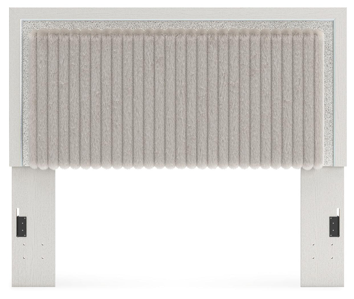 Zuraleus King/California King Upholstered Headboard/Footboard/Roll Slats (PCB3381-SI) - Image 29