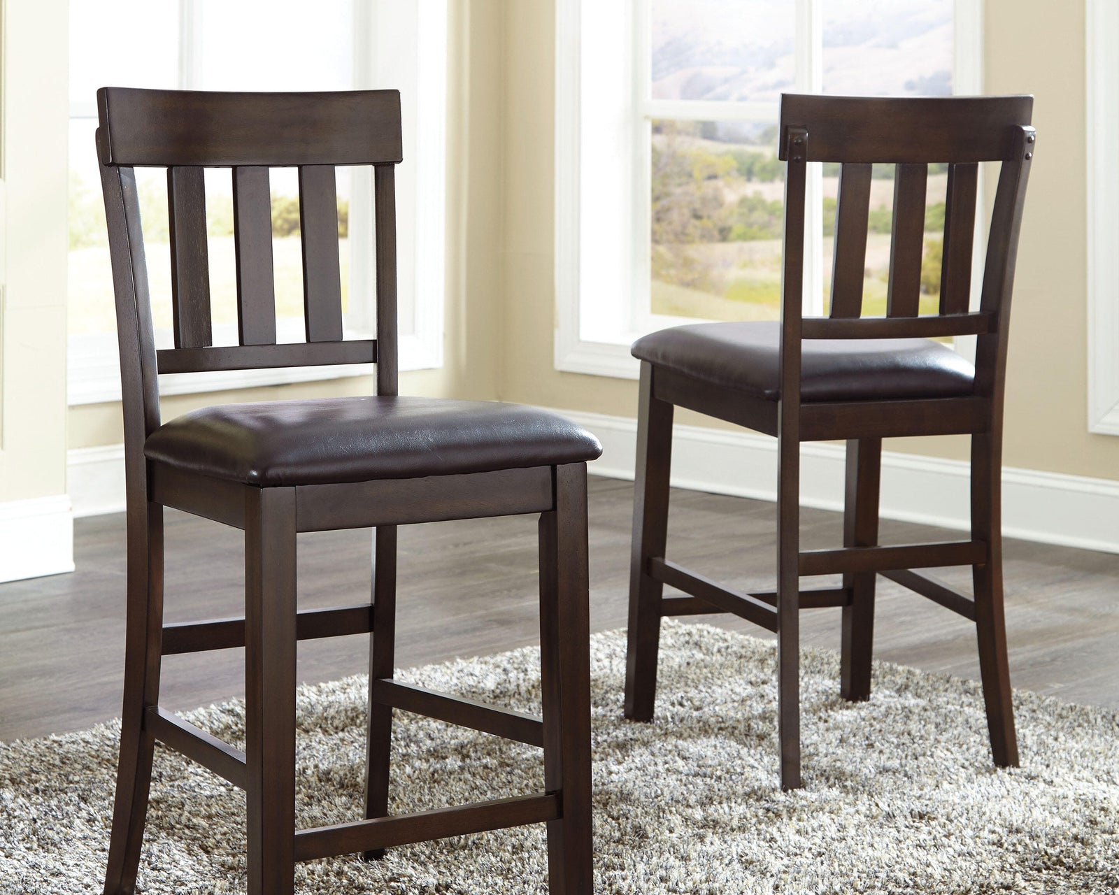 Haddigan Counter Height Bar Stool (Set of 2) (D596-SI)