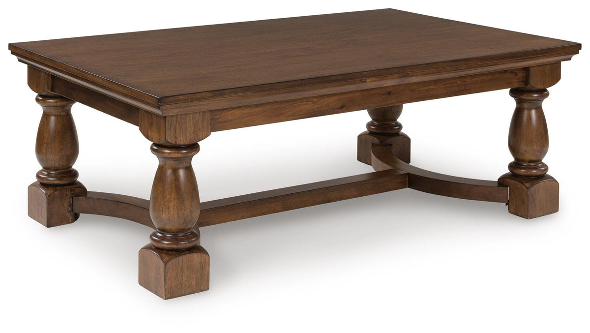Sturlayne Coffee Table - Brown  (T609-SI)