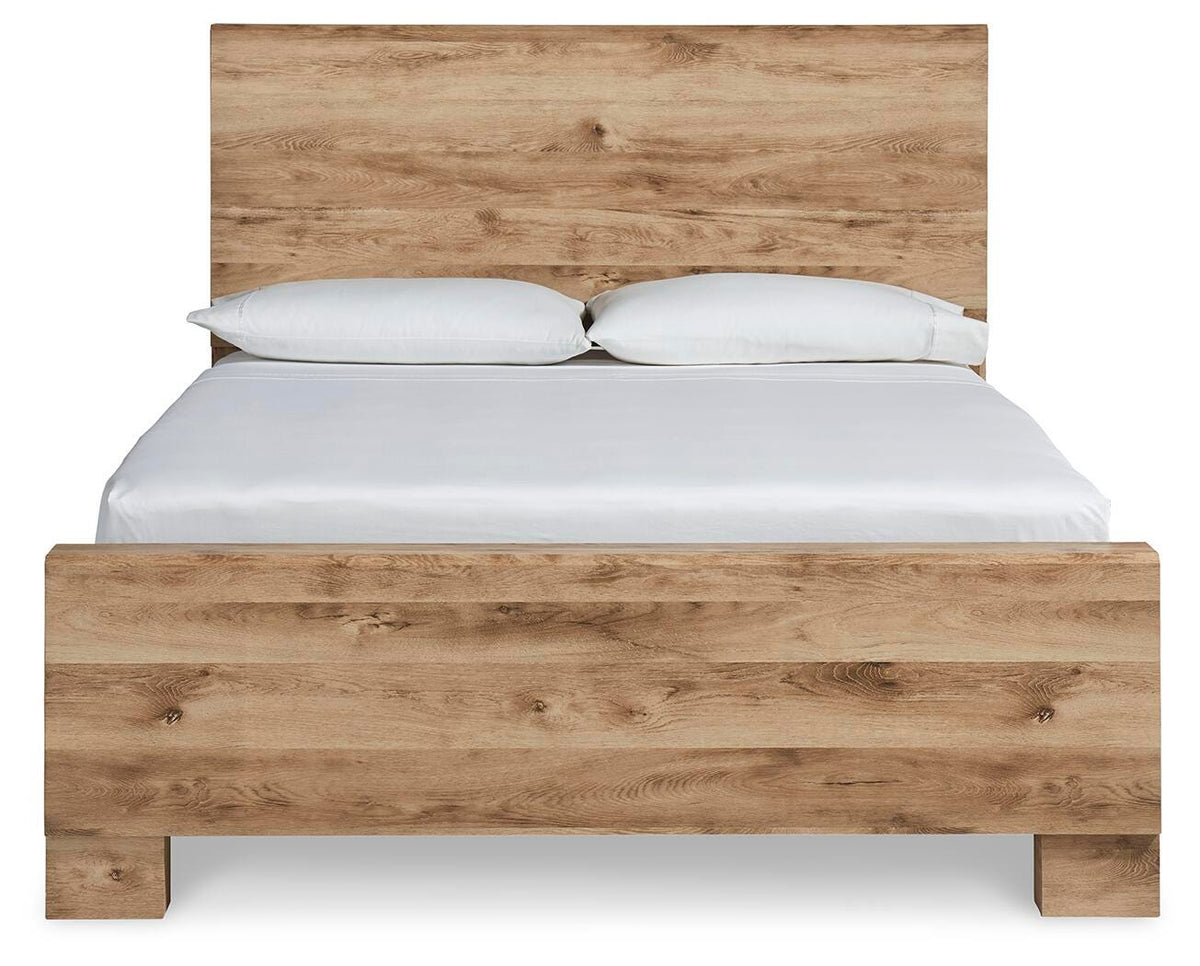 Hyanna Panel Bed - Tan Brown  (B1050-SI) - Image 3