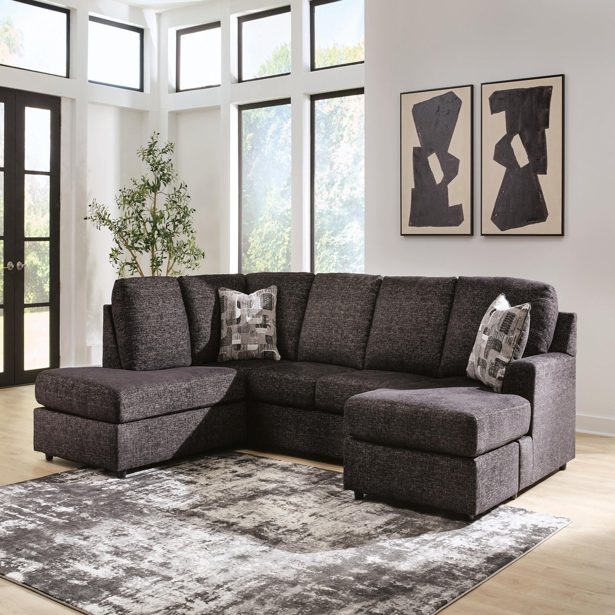 Lentiz 2-Piece Sectional with Chaise (PC73404-SI) - Image 2