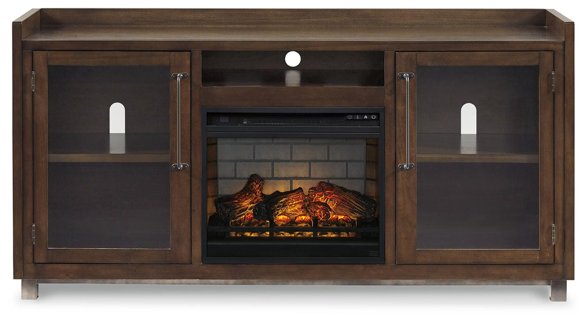 Starmore 70 TV Stand with Electric Fireplace (W633-SI) - Image 3