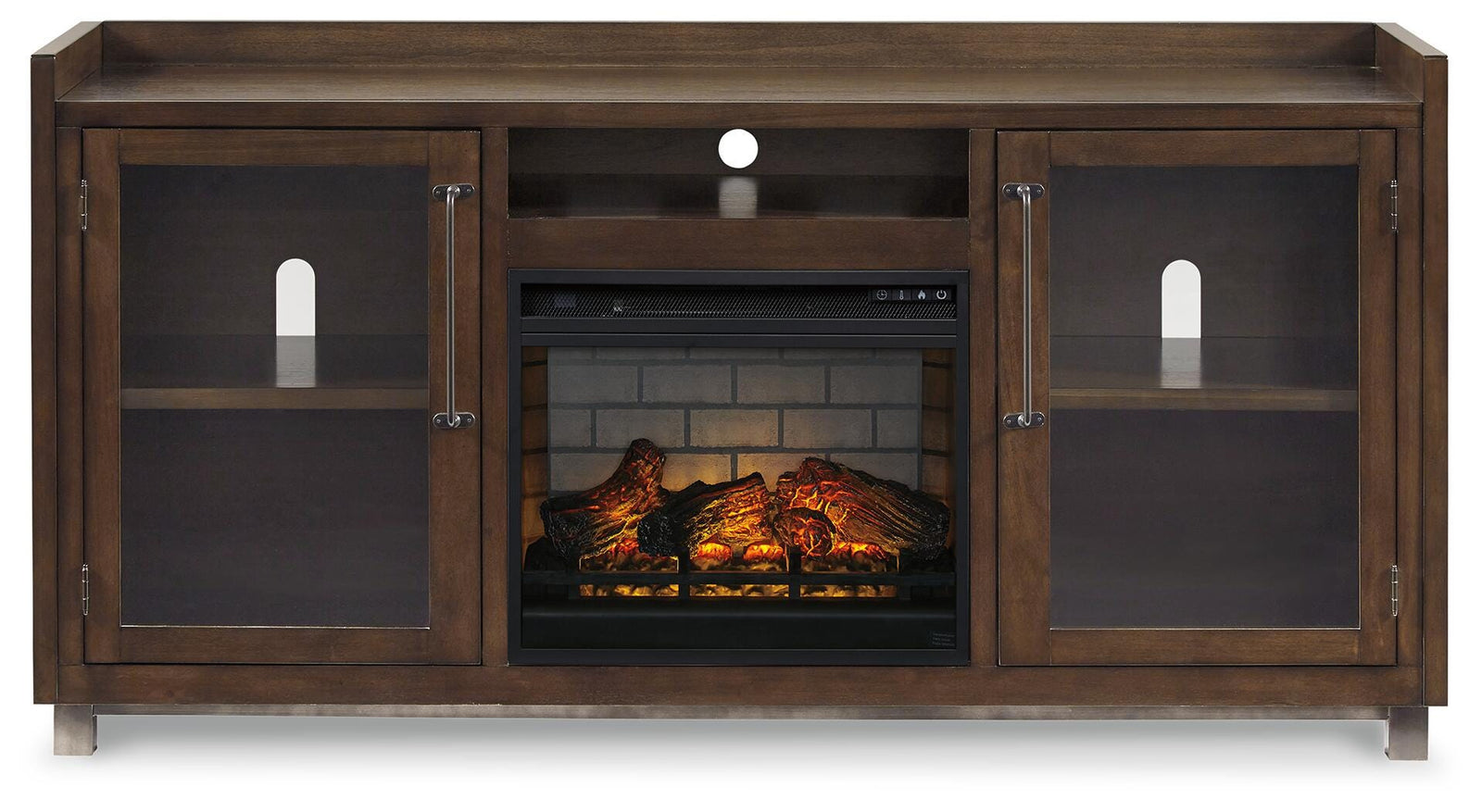 Starmore 70 TV Stand with Electric Fireplace (W633-SI) - Image 3