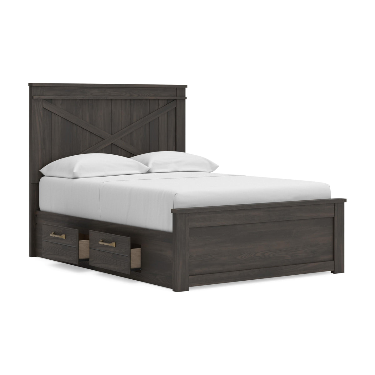 Vonitta Bay Full Panel Bed with 2 Sided Storage (PCB2648-SI) - Image 5
