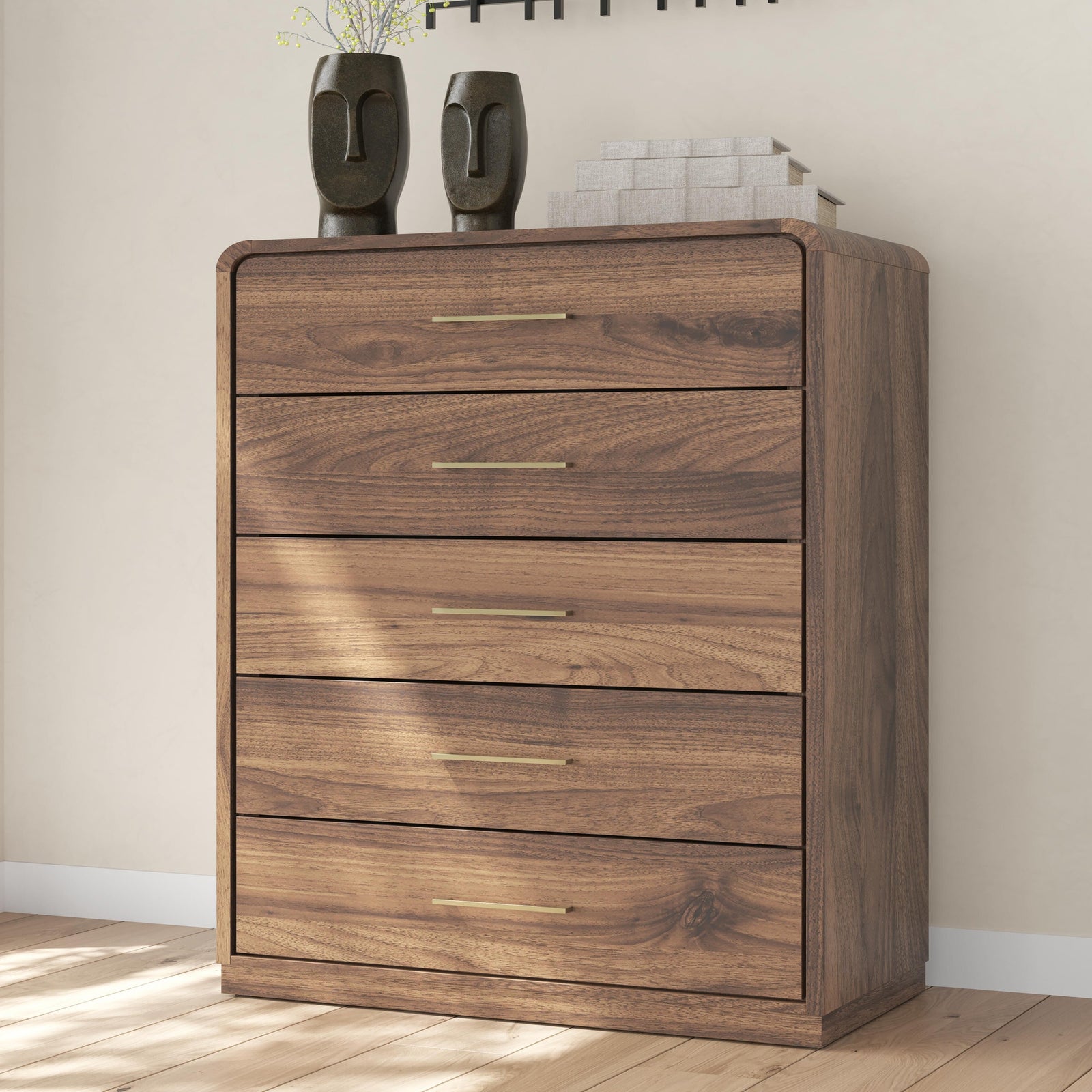 Fortlorn Queen Panel Bed, Dresser, Chest and 2 Nightstands (PCB386-SI) - Image 33