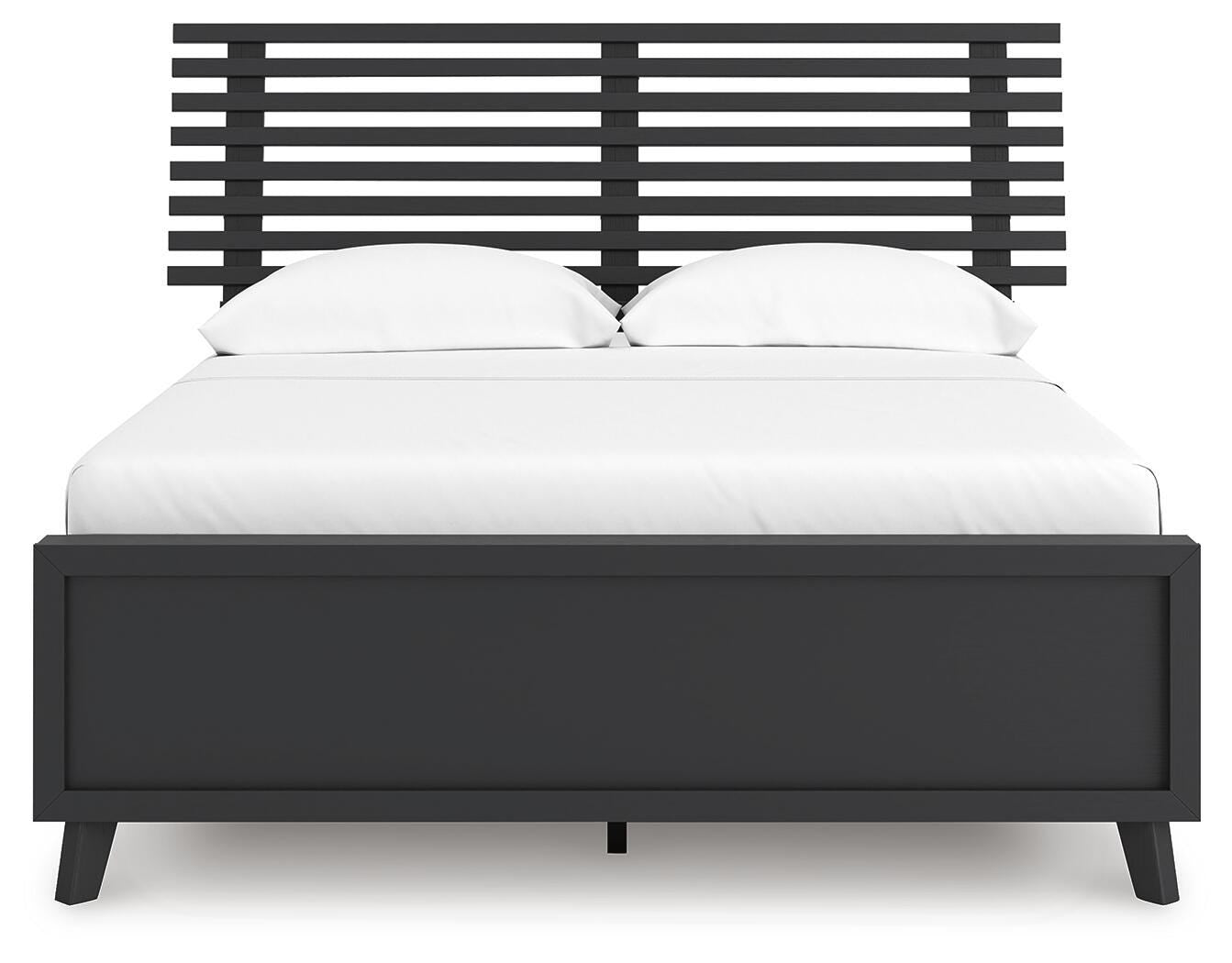 Danziar Slat Panel Platform Bed, Dresser and Mirror (B1013-SI) - Image 2