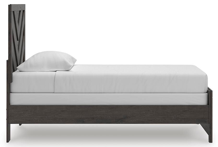 Prendonea Panel Bed, Dresser and Mirror (B3789-SI) - Image 11