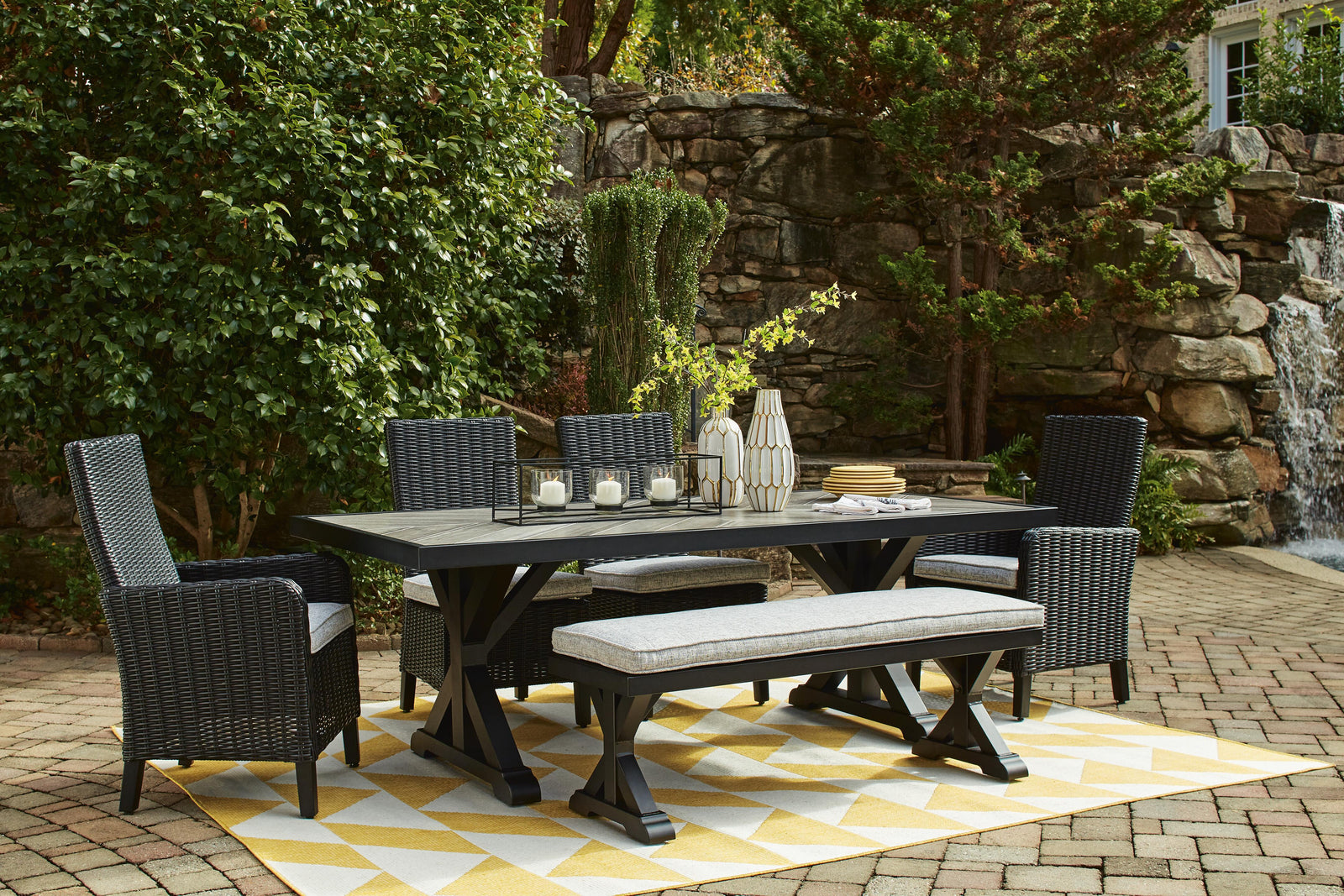 Beachcroft 2-Piece Outdoor Loveseat with Cushion (P792-SI) - Image 104