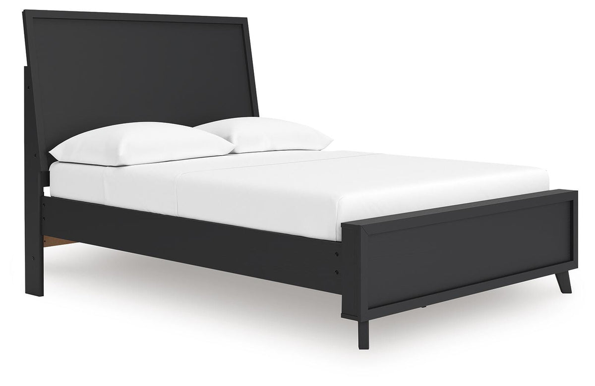 Danziar Panel Platform Bed, Dresser and Mirror (B1013-SI) - Image 4