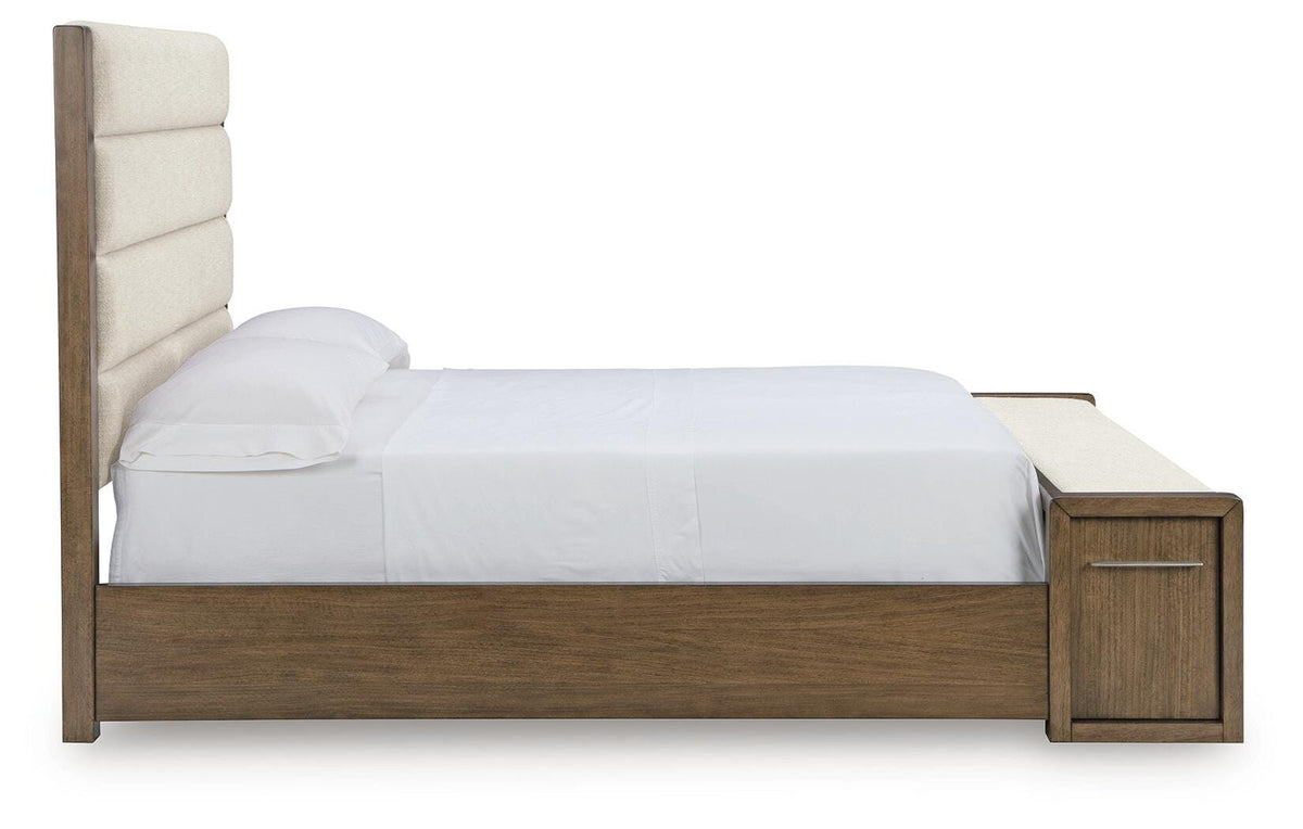 Marxmore Upholstered Storage Bed - Brown  (B863-SI) - Image 6