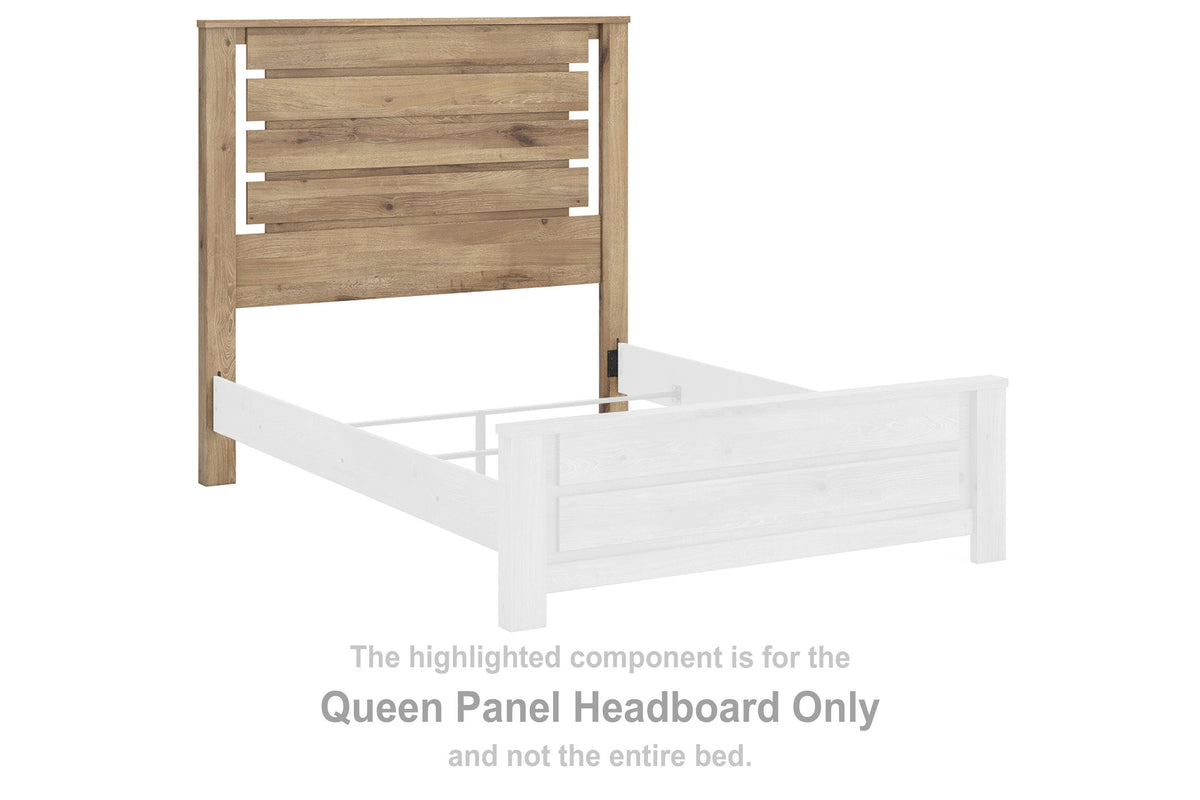 Brozmont Panel Headboard - Tan  (B1045-SI)