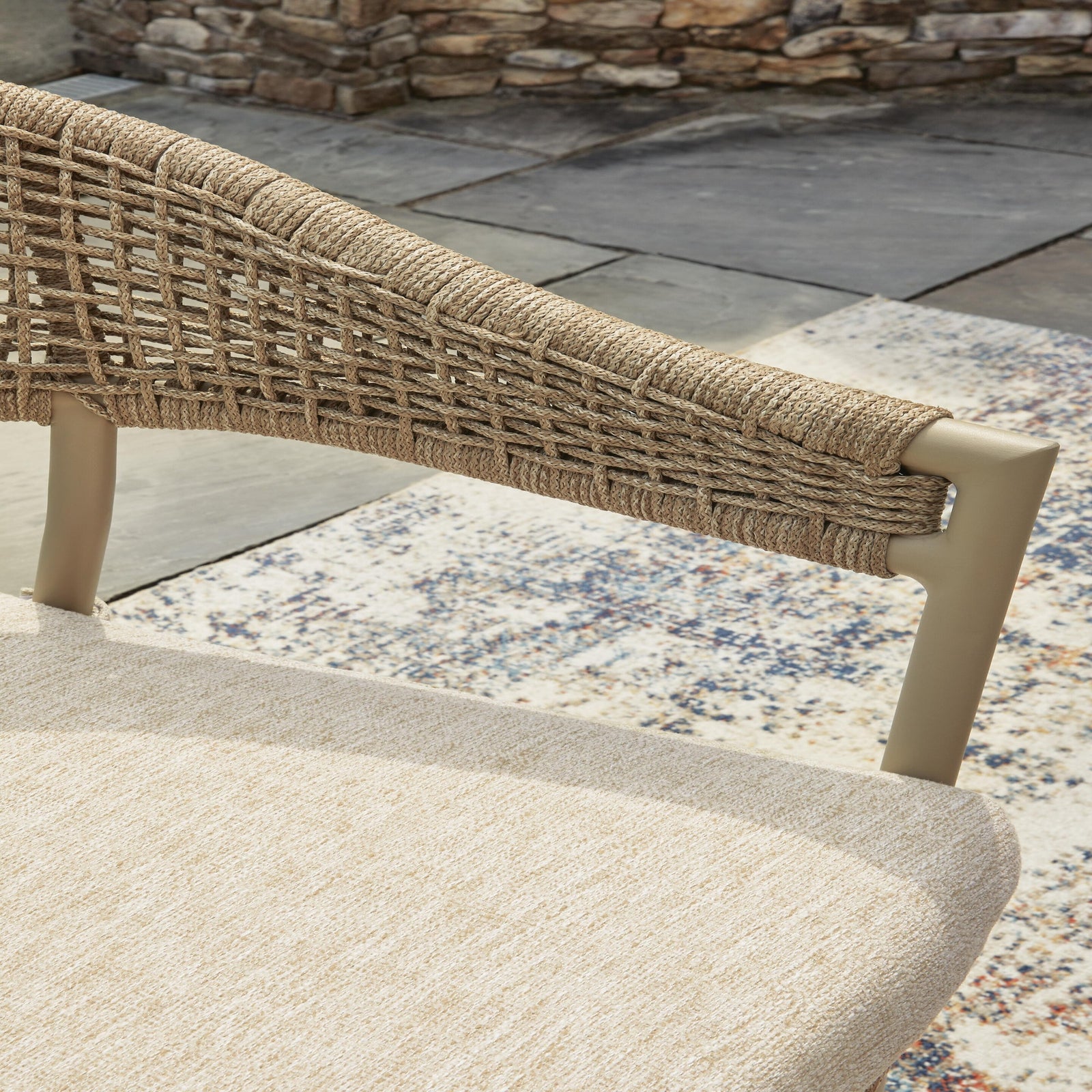 Orchard Beach Outdoor Arm Chair with Cushion (Set of 4) (PCP373-SI) - Image 5