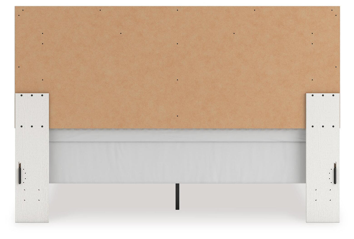 Zuraleus King Upholstered Panel Bed, Dresser, Mirror and Nightstand (PCB3381-SI) - Image 13