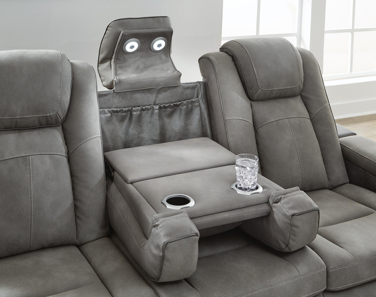 Next-Gen Durapella Power Reclining Sofa and Loveseat (22004-SI) - Image 7