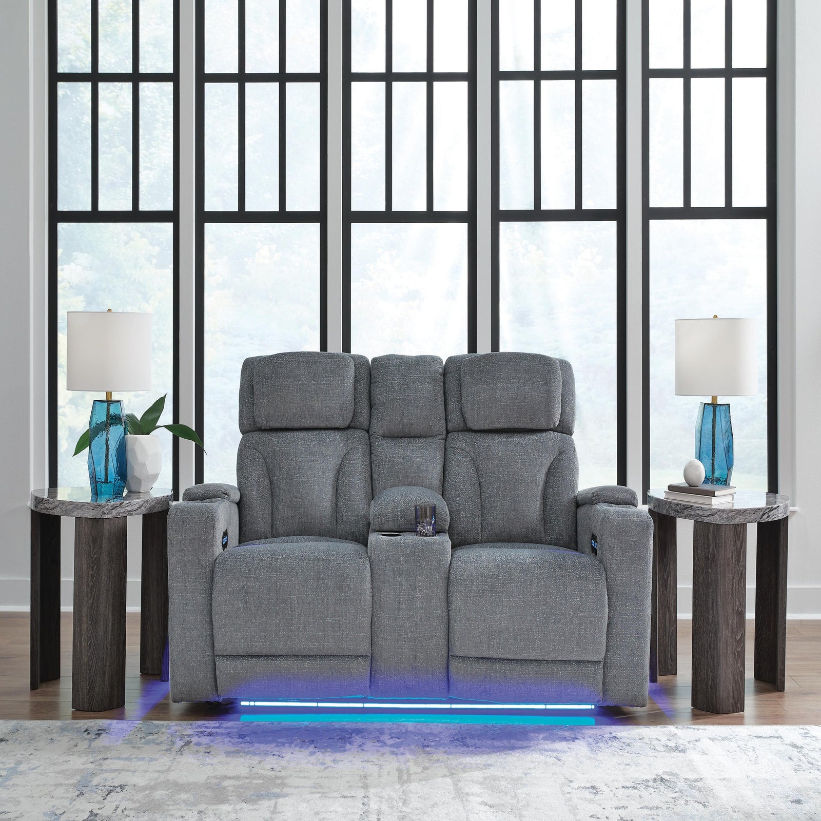 Studio Cave Power Reclining Loveseat with Console (PC49802-SI) - Image 2