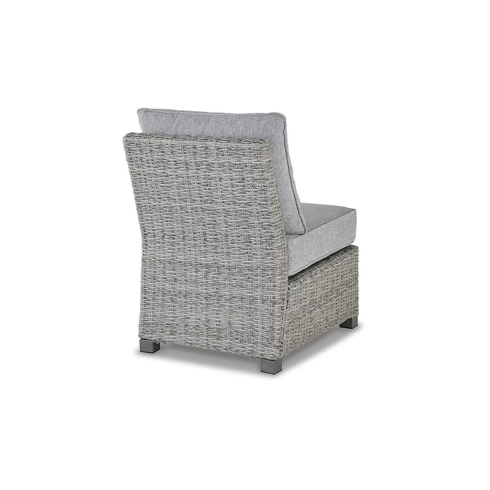 Naples Beach Armless Chair with Cushion (P439-846-SI) - Image 4