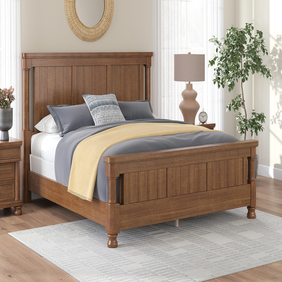Rowlenstown California King Poster Bed (PCB824-SI) - Image 7