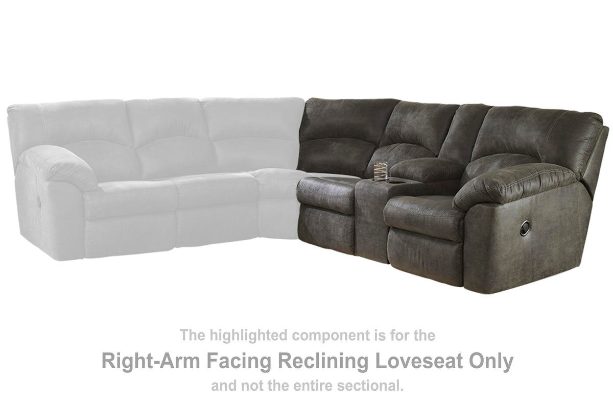 Tambo Right-Arm Facing Reclining Loveseat (27801-SI) - Image 9