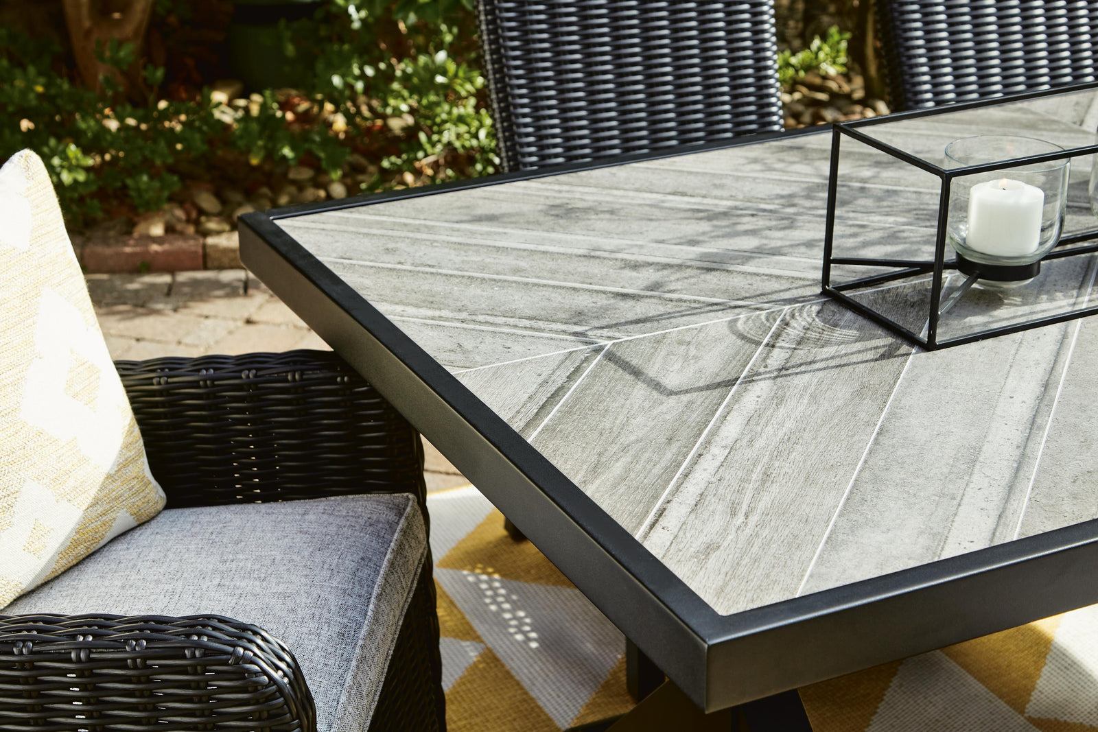 Beachcroft Outdoor Dining Table, 4 Chairs and Bench (P792-SI) - Image 34