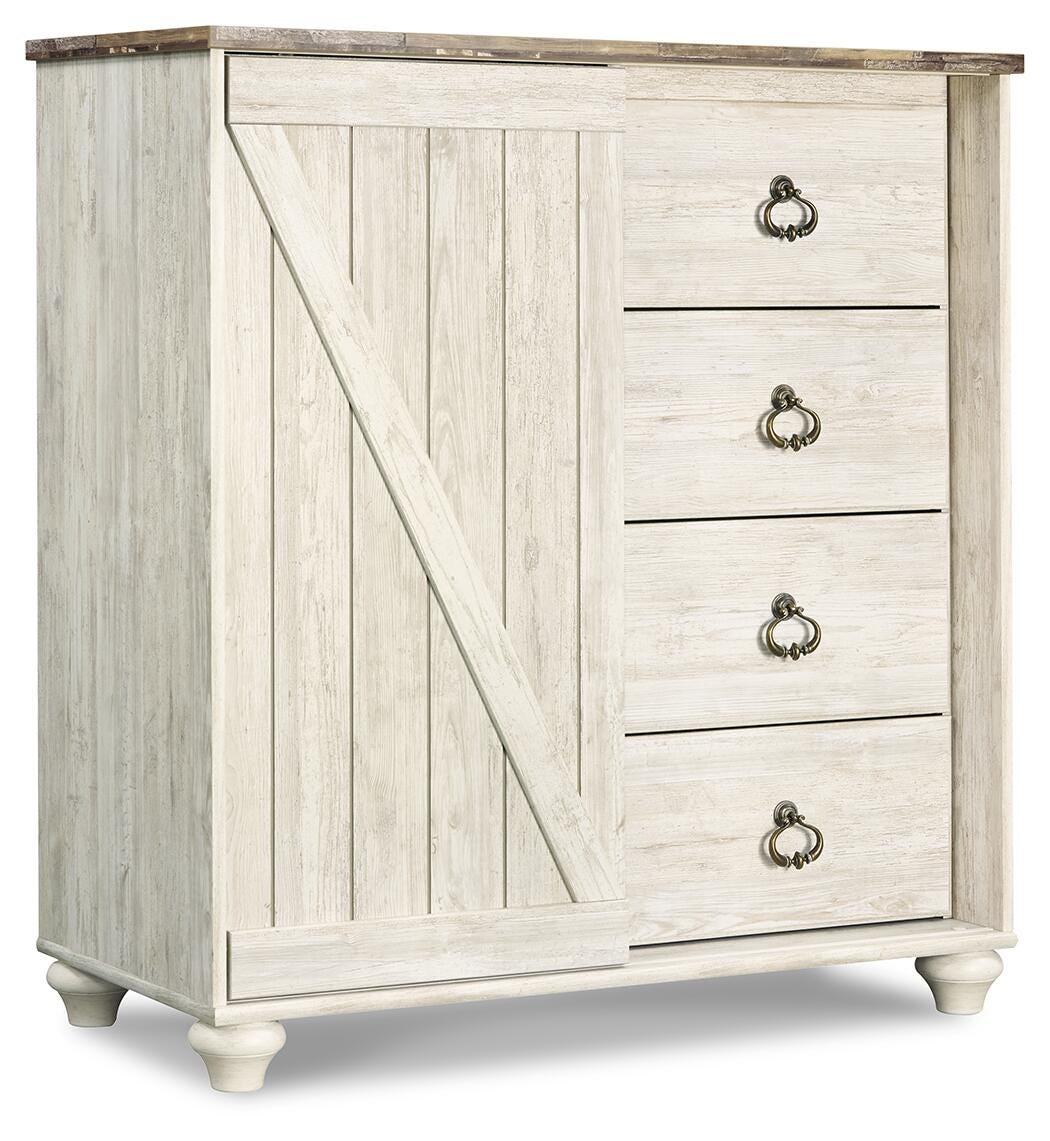 Willowton Dressing Chest (Youth) - Whitewash  (B267-SI)