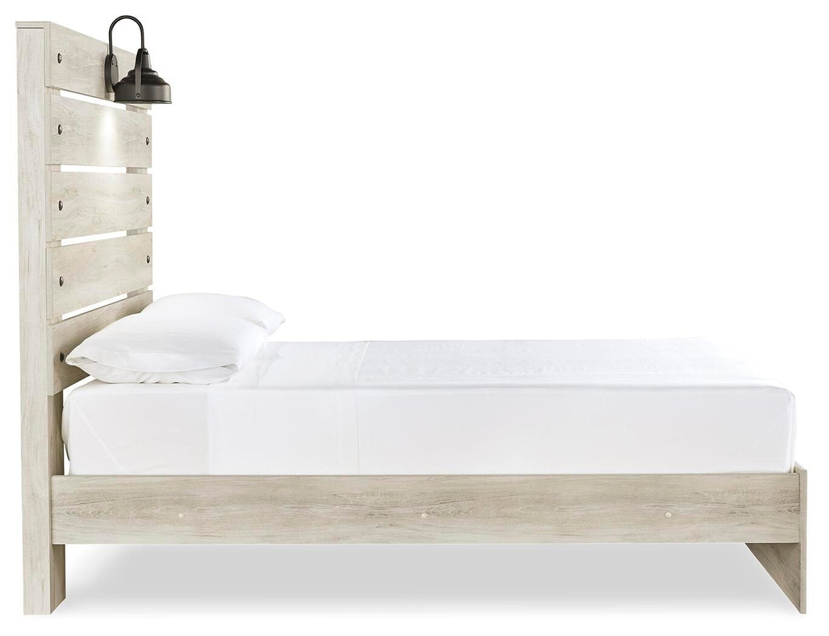 Cambeck Panel Bed (Youth) - Whitewash  (B192-SI) - Image 5
