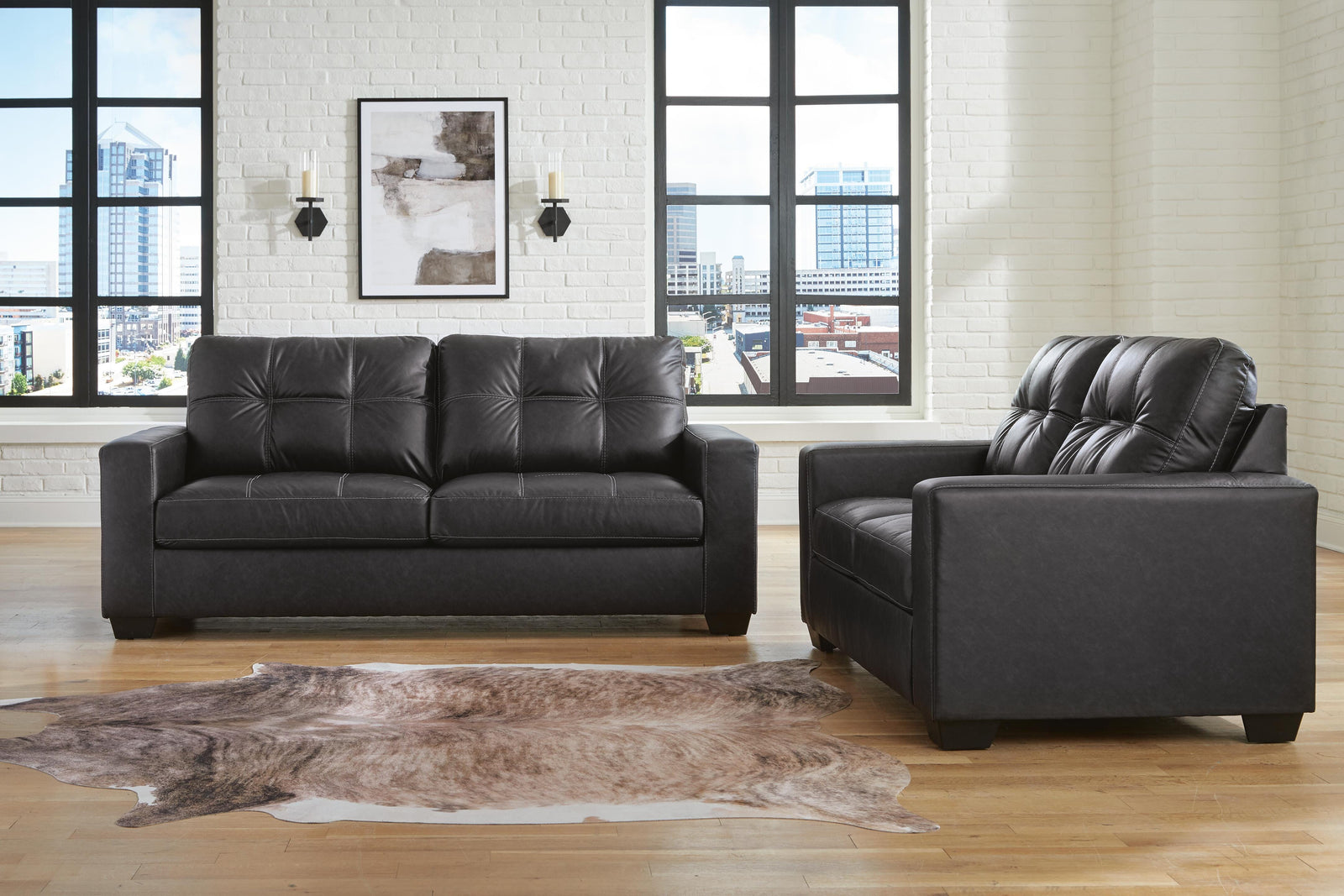 Barlin Mills Sofa and Loveseat (17004-SI) - Image 10
