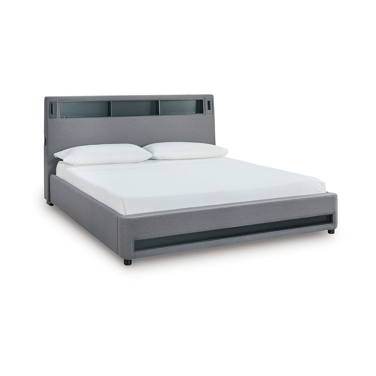 Verishaw King Upholstered Bed (PCB2721-SI) - Image 3