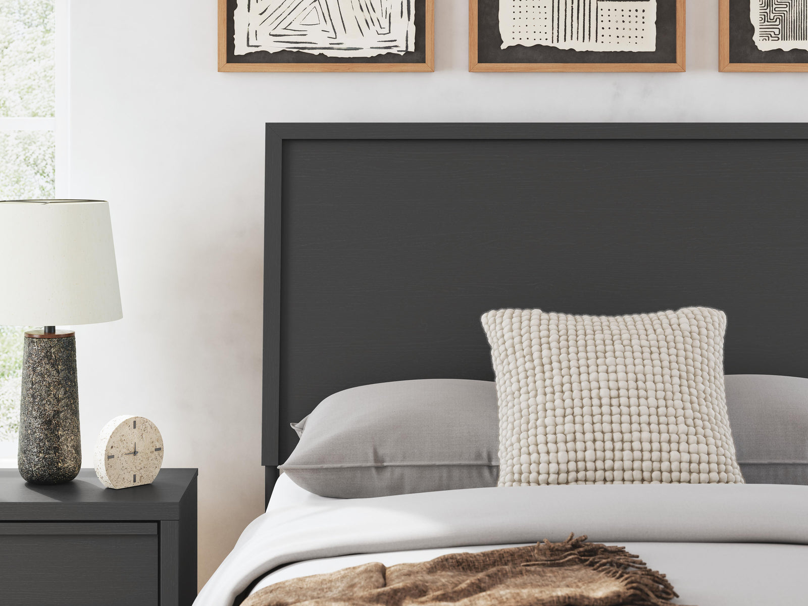 Danziar Panel Bed (Youth) - Black  (B1013-SI) - Image 9